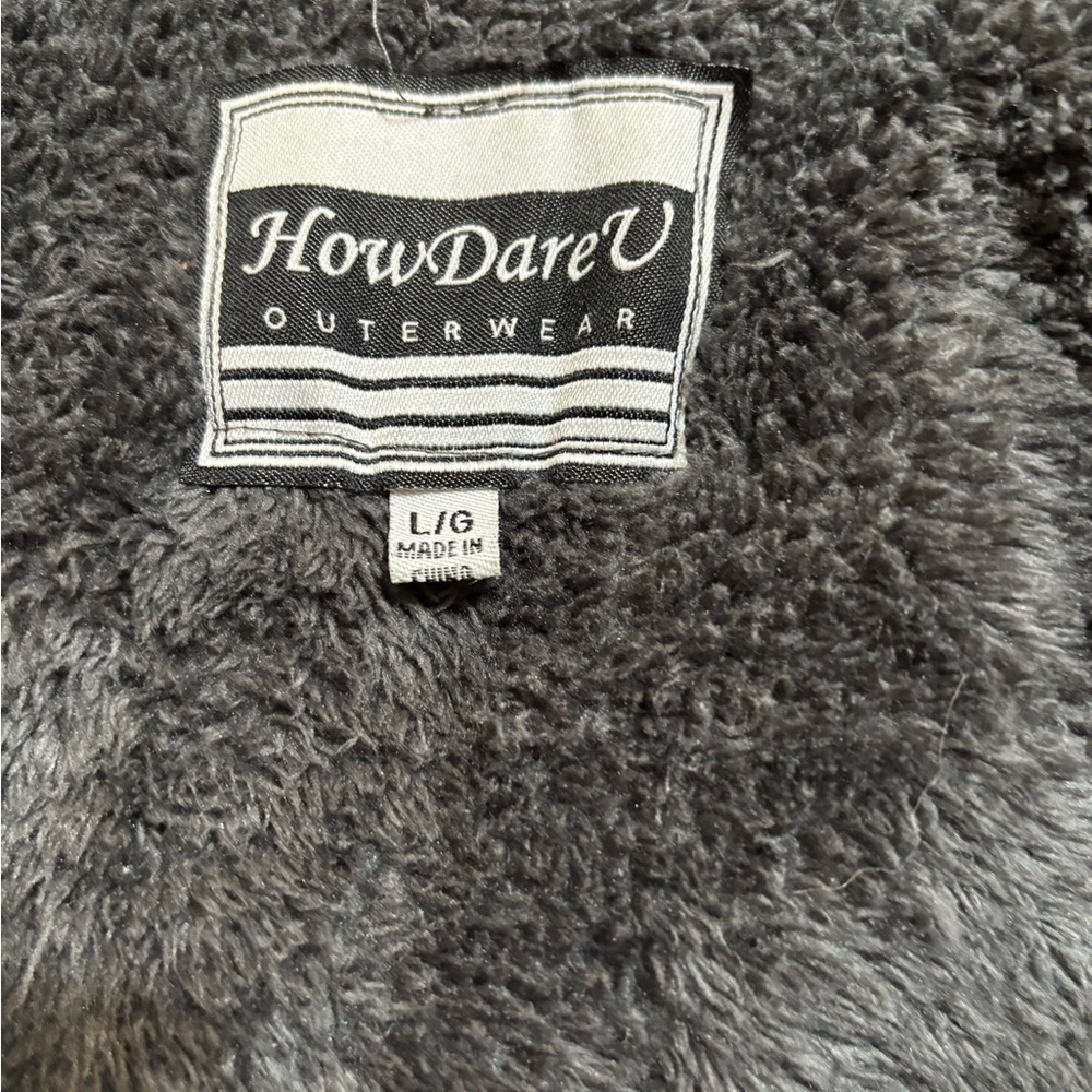 Gray Faux Fur Jacket - Picture 6 of 7